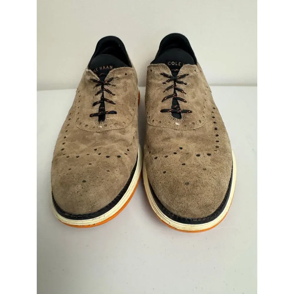 COLE HAAN ORIGINALGRAND ULTRA WING OX BROWN NUBUCK C32069 US SIZE 11 1/2M SHOE